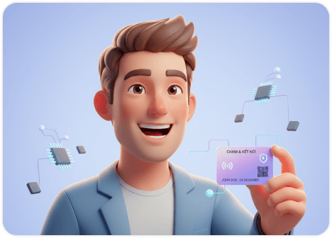 Người dùng cầm thẻ HiiLu