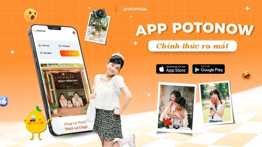 Ứng dụng Potonow chính thức ra mắt: Trải nghiệm đặt lịch chụp ảnh nhanh chóng, tiện lợi và linh hoạt